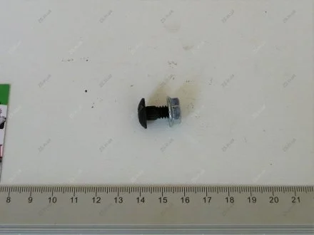 Гвинт+гайка сегмента Італія (626407+626408/84429099+84429102)(1/4x16) Claas RIMA 626407/08RM