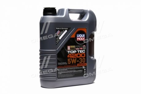 Масла моторные TOP TEC 4200 5W-30 API SM/CF ACEA A3-04/B4-04/C3-04 (Канистра 5л) Liqui Moly 7661/8973