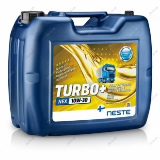 Масло моторное полностью синтетическое Turbo+NEX 10W30 20л NESTE Neste Turbo+NEX 10W30 20L (фото 1)