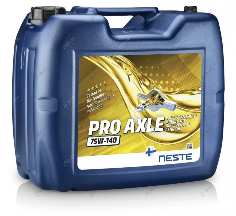 Масло трансмиссионное полностью синтетическое Neste Pro Axle 75W-140 20л NESTE Neste Pro Axle 75W-140 20L (фото 1)