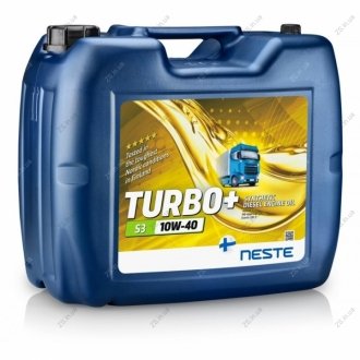 Масло моторное синтетическое Turbo+ S3 10W-40 20л NESTE Neste Turbo+ S3 10W-40 20L