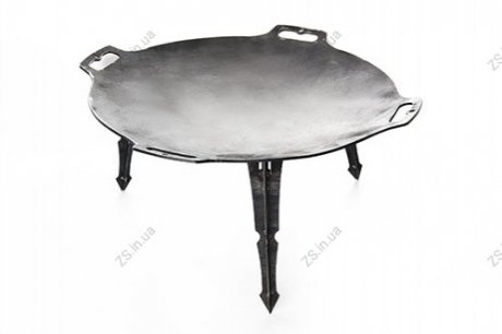 Сковорода туристична з ручками 480мм товщина 4мм СИЛА 960458 (фото 1)