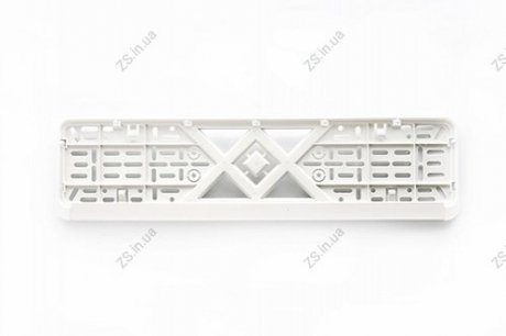 Рамка номерного знака пластиковая белая (без надписей, защёлка снизу) 12 Atelie 12 Atelie, Франция 951626