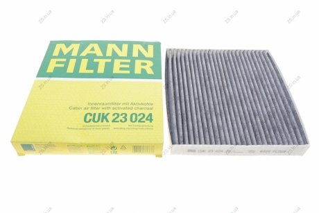 Фільтр салону HYUNDAI SANTA FE 18-, KIA SORENTO 20- вугільний (MANN) MANN-FILTER CUK23024