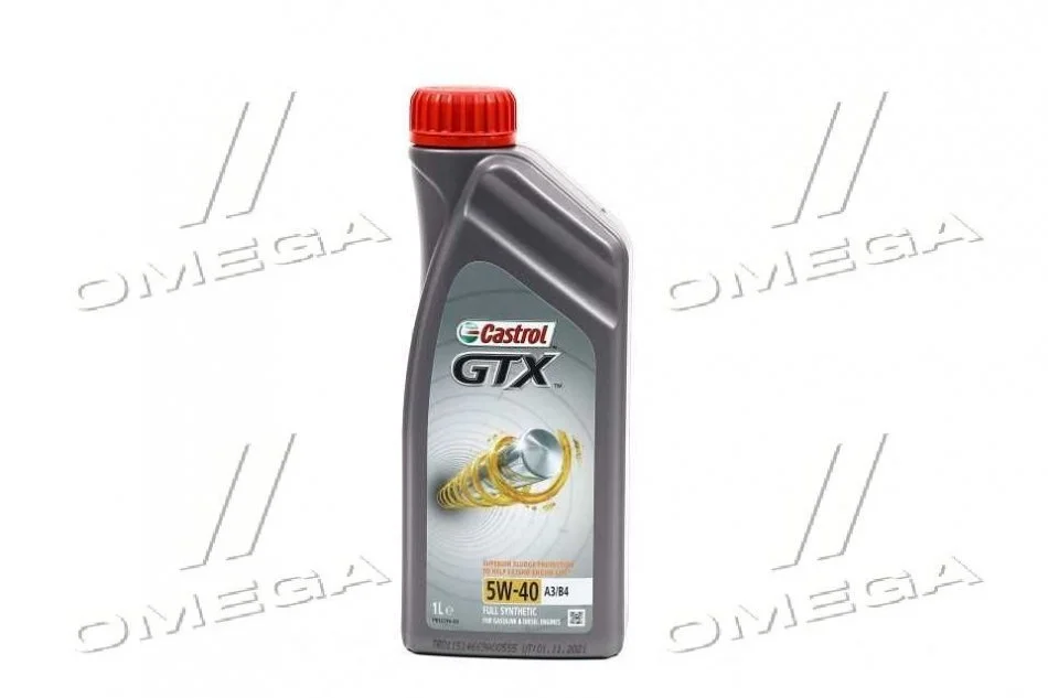 Олива моторна GTX 5W-40 A3/B4 (Каністра 1л) Castrol 15E62B (фото 1)