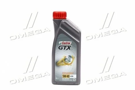 Олива моторна GTX 5W-40 A3/B4 (Каністра 1л) Castrol 15E62B