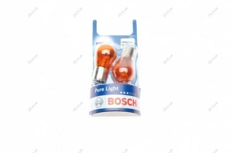 Лампа розжарювання PY21W 12V 21W BAU15s (blister 2шт) Bosch 1 987 301 018