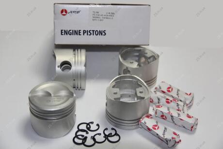 К-т поршней с пальцами AMP_PX-TAV-4F-4120-050-2 Таврия1,2 d.72,50 (+0.50мм)(4шт) AMP PX-TAV-4F-4120-050-2