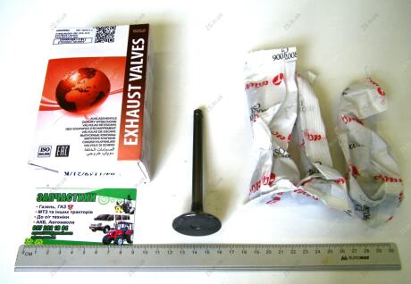 Клапан выпуск. 402,4215, 4216 EVOTECH2.7 выпуск PWOL004-A-0-D/4021-1007015 (4шт/39,2х9х117,3) АЗОТ (під ГБО) AMP PWOL004-A-0-N