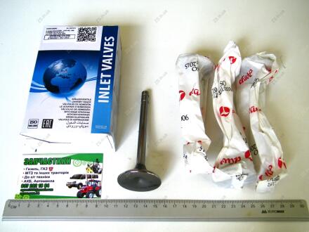 Клапан впуск 2401, УАЗ 452, 469 / 24-1007010 впуск (4шт/44,1х9х117,3) две проточки (4шт/44,1х9х117,3) AMP PUAZ001-S-0-D