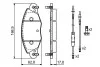 Колодка гальм. диск. CITROEN C5 2.0,2.5,3.0i-04 передн. (вір-во) Bosch 0 986 424 581 (фото 2)