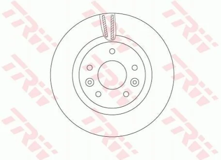 Диск тормозной NISSAN QASHQAI, X-TRAIL передн. (выр-во) TRW DF6786