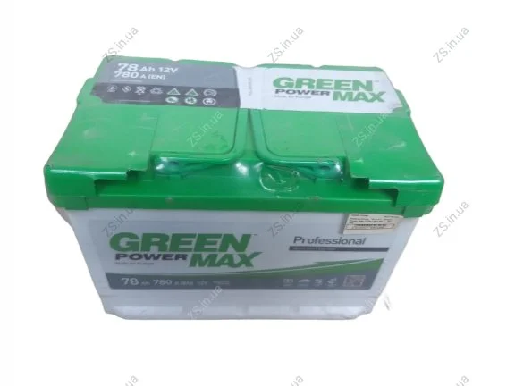 Акумулятор 78 А.З.Г. (276х175х190) L EN 780 Green Power Max 6СТ-78 (1) (фото 1)
