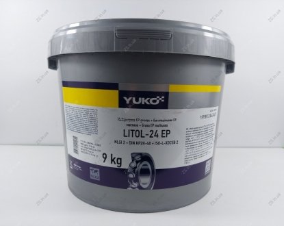Смазка Литол-24 9,0 кг відро 10л ПЕ YUKO Литол-24 9,0