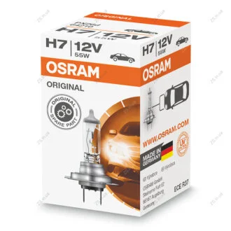 Лампа H7-12-55 галогенна АКГ 12-55 Н7 СТАНДАРТ OSRAM H7-12-55 62261SBP OS