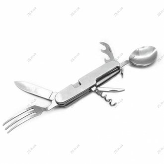 Набор туриста (мультитул) ЛОЖКА-ВИЛКА для пикника, рыбака <> AXXIS Ax-1253 (фото 1)