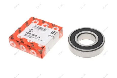 Підшипник кульковий 6206 2RSR C3 FAG 6206-2RSR-C3