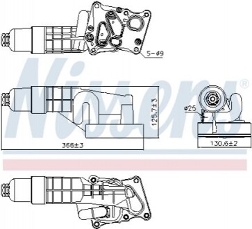 Радіатор масляний MERCEDES C-CLASS W 204 (07-) C 180 Nissens 91197