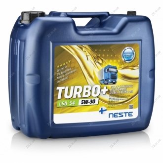 Масло моторное полностью синтетическое Turbo+ LSA S4 5W-30 20л NESTE Neste Turbo+ LSA S4 5W-30 20L (фото 1)