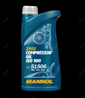 Масло компрессорное Compressor Oil ISO-100 1л MANNOL 2902-1
