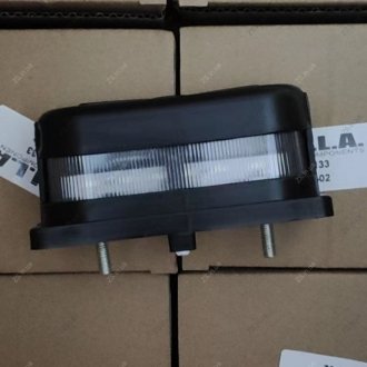 Фонарь освещения номера LED 12/24V (пластик, черный) под фишку (SILA) S.I.L.A. ФП131-02 (фото 1)