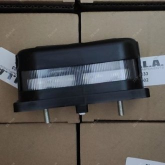 Ліхтар освітлення номера LED 12/24V (пластик, чорний) під фішку (SILA) S.I.L.A. ФП131-02