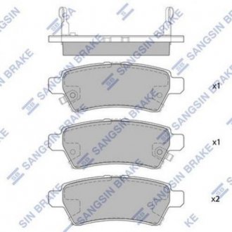 Колодка гальм. NISSAN PATHFINDER,PICKUP SANGSIN SP1477 (фото 1)