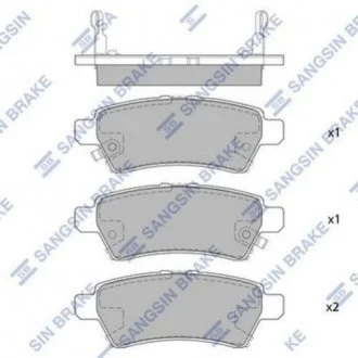 Колодка гальм. NISSAN PATHFINDER,PICKUP SANGSIN SP1477