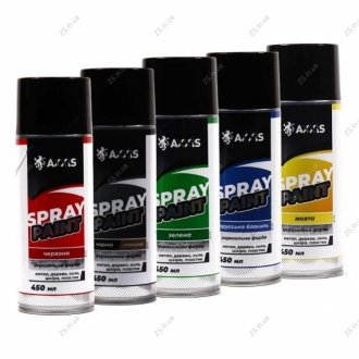 Краска желтая (баллон 450ml) <> AXXIS Ax-923 (фото 1)