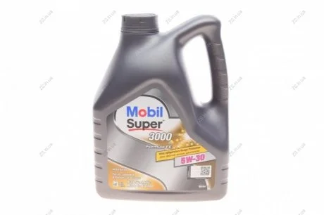 Олива моторна Mobil SUPER 3000 5W-30 Formula FE (Каністра 4л) MOBIL 152564