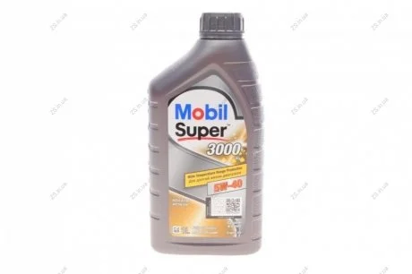 Олива моторна SUPER 3000 5W-40 API SN/SM (Каністра 1л) MOBIL 152567