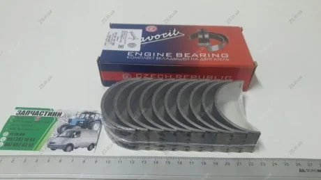 Вкладыши коренные 0,25 ВОЛГА,ГАЗЕЛЬ (ЗМЗ 406,405) / ЧЕХИЯ ZS 406.1000102-20 Ч