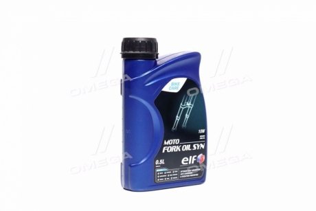 Олива гідравл. MOTO FORK OIL SYN 10W (Каністра 0.5л) для вилок та амортизаторів Elf 213966 (фото 1)