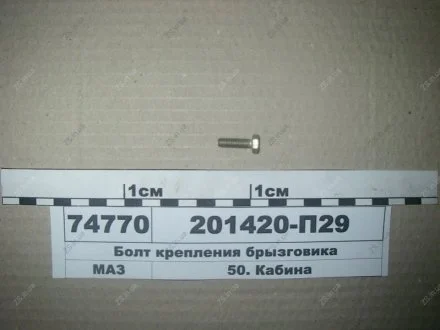 Болт кріплення бризковика МАЗ 201420-П29
