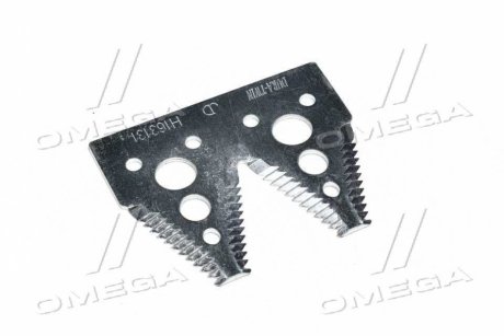 Сегмент ножа жатки сдвоенный, большая насечка JD600R/F (JD) JOHN DEERE H163131 (фото 1)