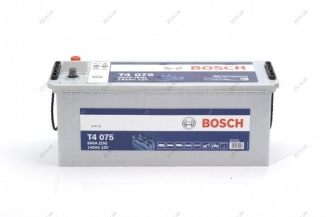 Аккумулятор 140Ah-12v (T4075) (513x189x223),полярность обратная (3),EN800 Bosch 0092T40750
