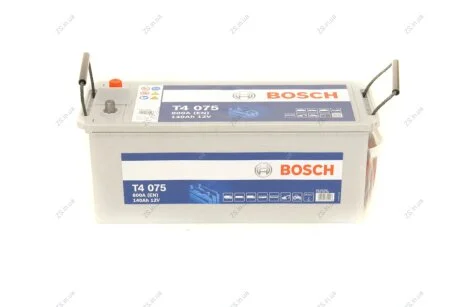 Акумулятор 140Ah-12v (T4075) (513x189x223),полярність зворотна (3),EN800 Bosch 0092T40750