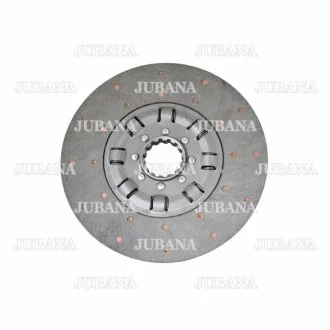 Диск зчеплення ведений ДТ 75 (А-41, 14 шлиц.) (м\'який) (ТМ JUBANA) Jubana А52.21.000-70