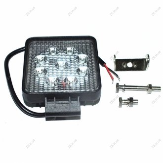 Фара LED квадратная 27W, 9 ламп, 110*164мм, узкий луч 12/24В (Юбана) Jubana 453701037