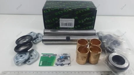 Шкворень в компл. (полный на а/м) ГАЗ 53,3307 Р0 (D=30) Номинал (подшипники РОЛИКОВЫЕ ПРЕМИУМ,) PREMIUM DETALKA 3307-3000100-01