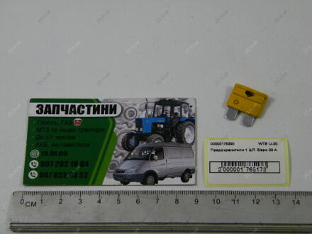 Предохранители 1 ШТ. Евро 20 А ZS WTE U-20