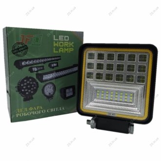 LED Фара робоча 63W/45 (42x1,5W/гібрид промінь,квадратний корпус)5040 lm -1063 55мм(GF-042W3030) JFD JFD-1063 (GF-042W3030) (фото 1)