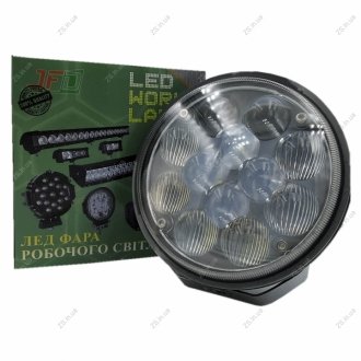 LED Фара додаткова 36W (12x3W/гібридний промінь, круглий корпус) 2520 lm -1059(GY-012Z03A) JFD JFD-1059 (GY-012Z03A) (фото 1)