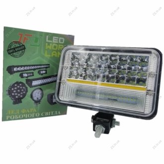 LED Фара робоча 73W(гібридний промінь,прямокутний корпус)3600 lm -1065 69мм(GF-045W3030) JFD JFD-1065 (GF-045W3030) (фото 1)