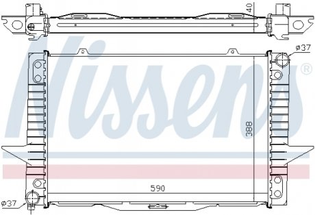 Радіатор охолодження Volvo Nissens 65536A