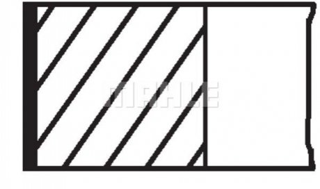 Кільця поршневі BMW 84,00 mm 1,8/2,0 N42/N43/N45/N46 05- 1,2х1,5х2,0 (вир-во Mahle) Knecht/Mahle 081 RS 00101 0N0