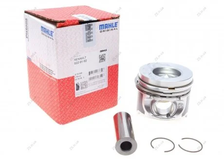 Поршень з кільцями RENAULT 76,50 K9K 1,5TD d26 (Mahle) Knecht/Mahle 022 01 02