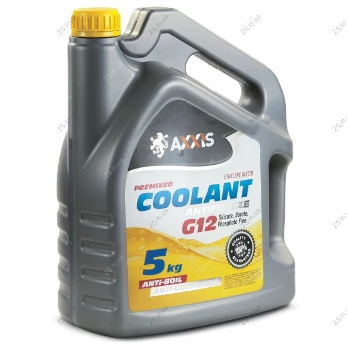 Антифриз YELLOW G12 Сoolant <> (желтый) (Канистра 5кг)) AXXIS AX-2008 (фото 1)