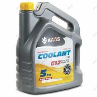 Антифриз YELLOW G12 Сoolant <> (жовтий) (Каністра 5кг))) AXXIS AX-2008