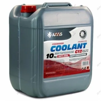 Антифриз RED G12 Сoolant <> (червоний) (Каністра 10кг))) AXXIS AX-2003